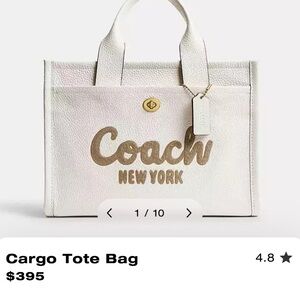 Coach Cargo Tote Bag